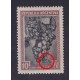 ARGENTINA 1935 GJ 764Ac ESTAMPILLA NUEVA CON GOMA CON RETOQUE EN EL RAYADO DEL FONDO U$ 70